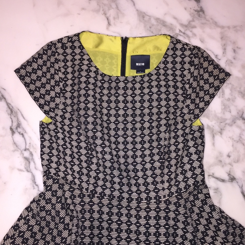 Anthropologie Maeve A-Line Cap Sleeve Dress 8 - Picture 3 of 9